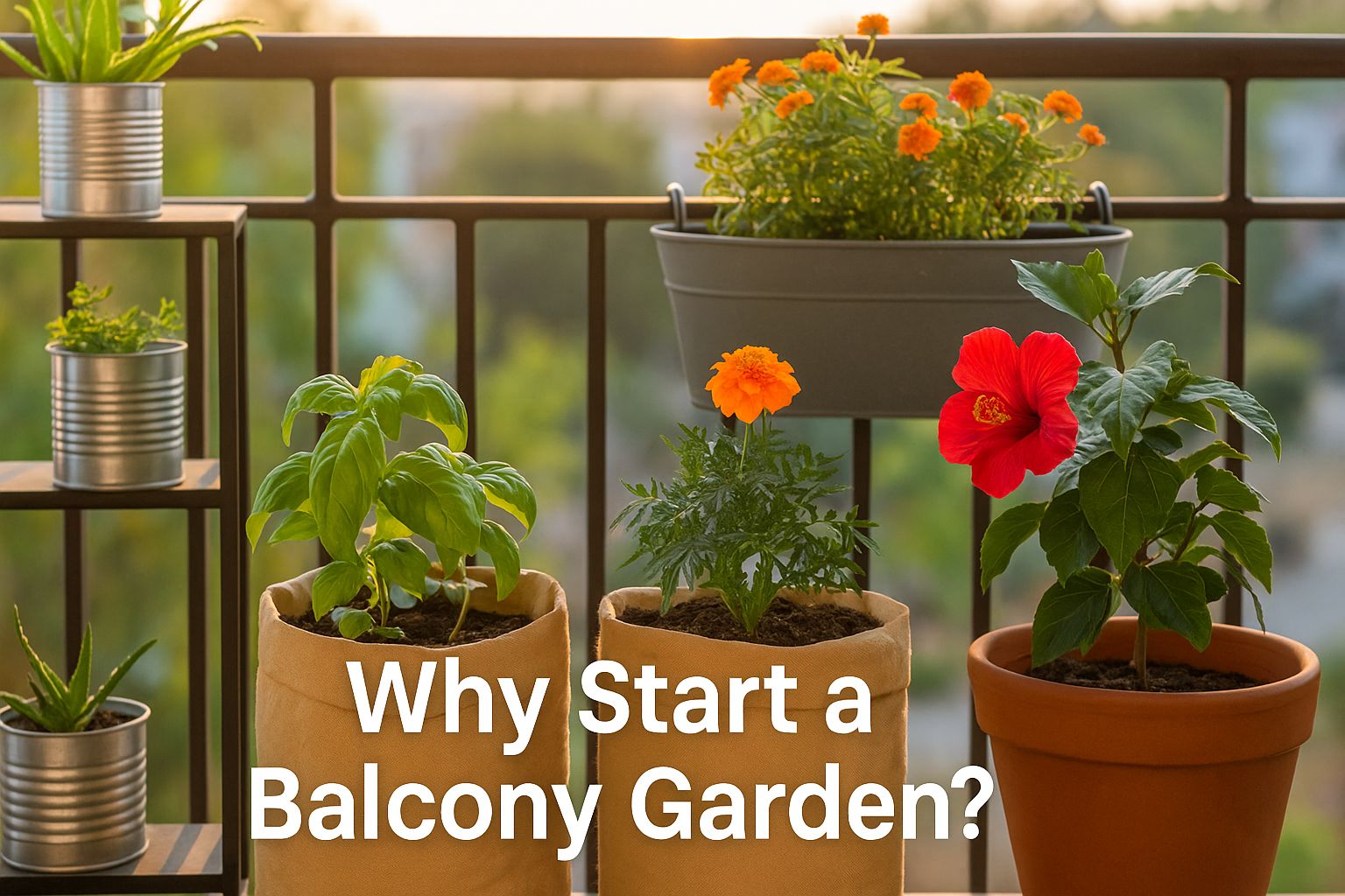 Why start a balcony garden – Urban Plant shows a real DIY balcony garden